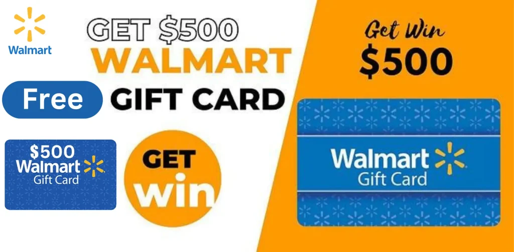 $500 FreeDaily RAFFLE Walmart Gift Card 