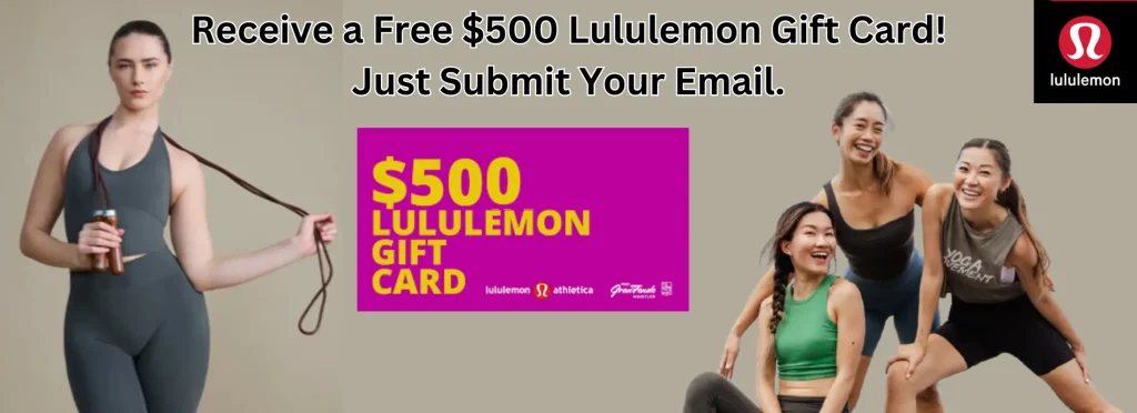 $500 Lululemon Gift Card